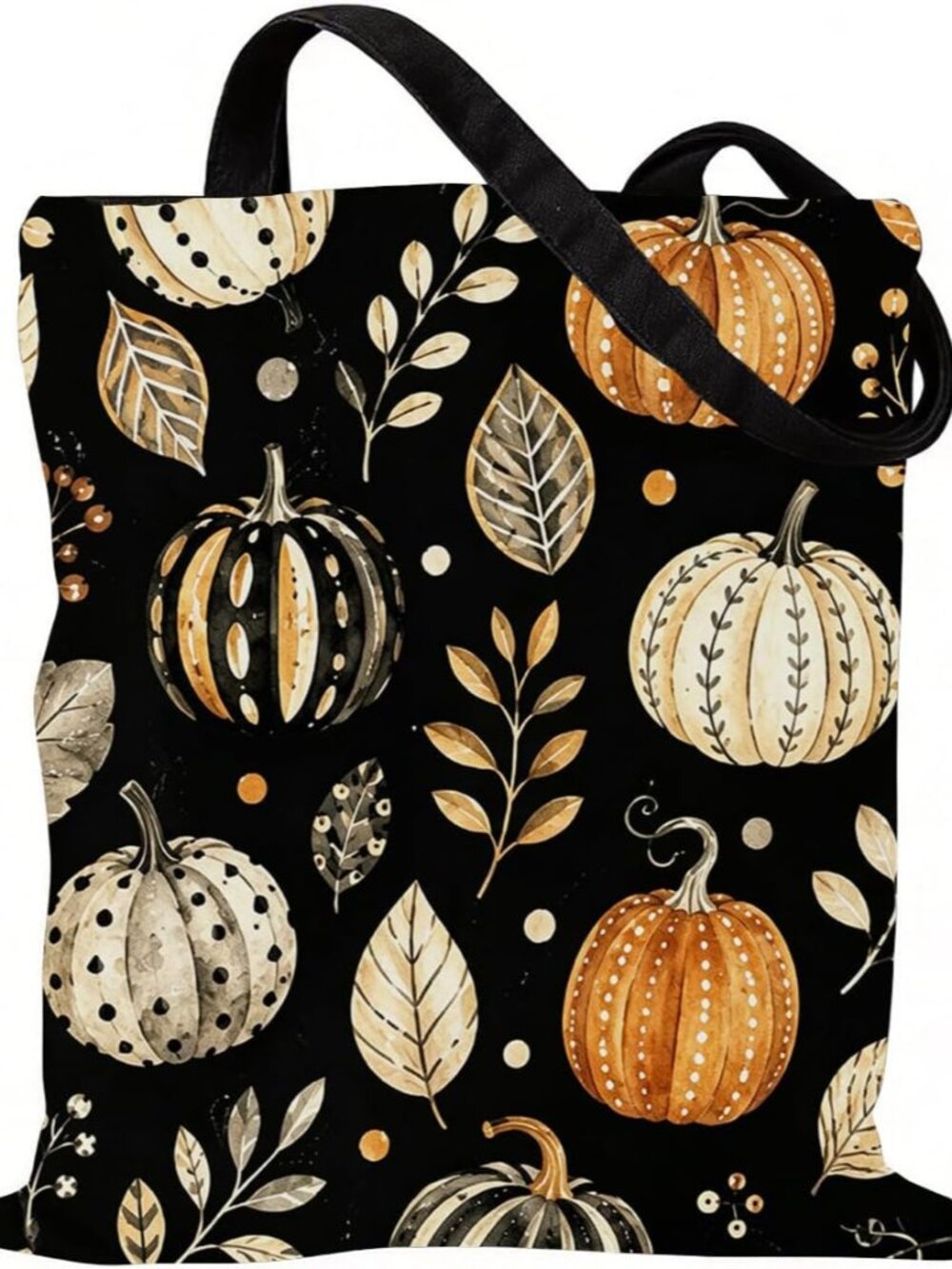Cute Halloween Tote Bag Gift for Women Girl Funny Spooky Fall Canvas Tote Bag Ha